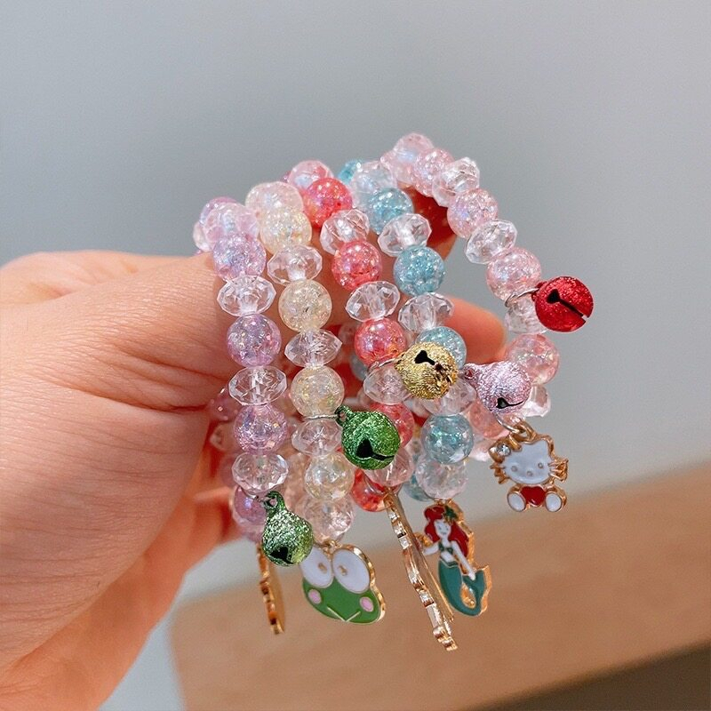 สร้อยข้อมือ / กำไลข้อมือ ประดับลูกปัด สีรุ้ง ลายการ์ตูนน่ารัก แฟชั่นเกาหลี สําหรับผู้หญิง✨
