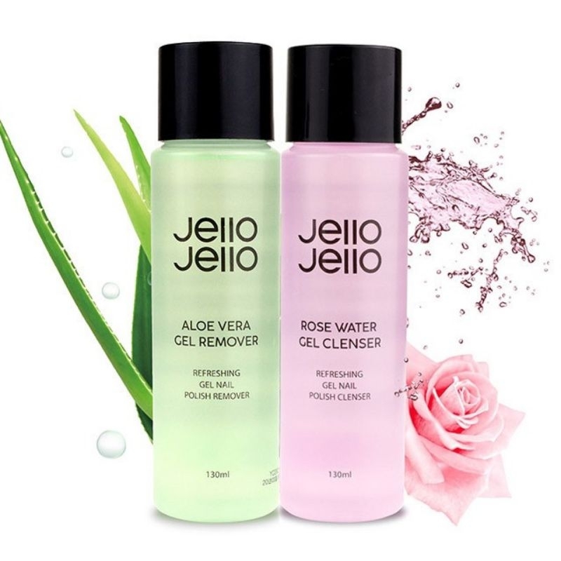 [พร้อมส่ง] Jello Jello Nail Remover+ Nail Cleanser [ขายคู่]