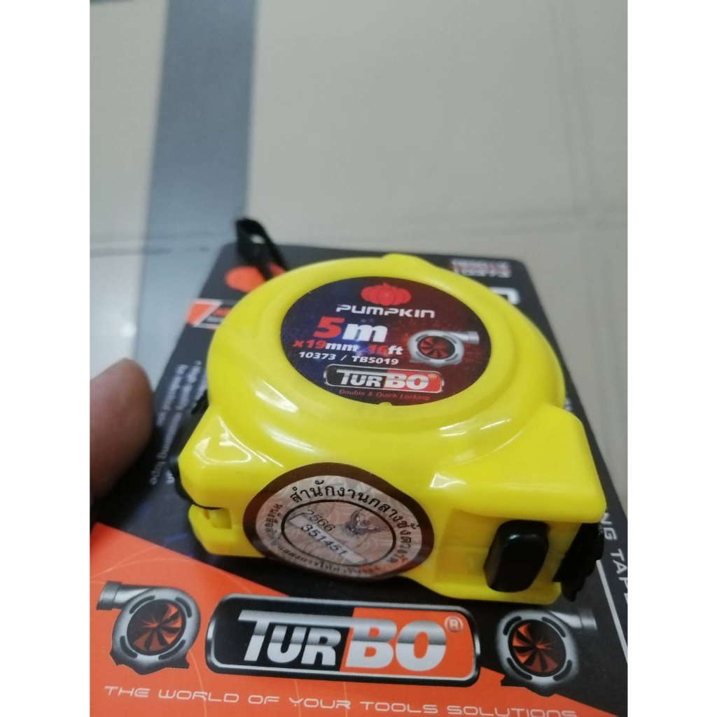 ตลับเมตร PUMKIN 5 เมตร อย่างดี PUMPKIN ABS TURBO 5 M. x 19 mm. ราคา ถูกที่สุด ดีลบีเคเค แกลเลอรีภาพที่ 4