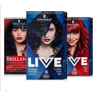 Schwarzkopf LIVE hair dye blue black l75 foam foam 101 plant pure hair dye cream