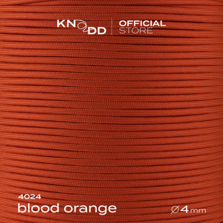 KNODD พาราคอร์ดไนลอน นำเข้าจากอเมริกา สี No.4024: Blood Orange ขนาด 4มม