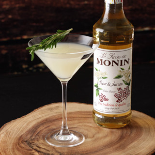 (WAFFLE) โมนิน ไซรัปเอลเดอร์ฟลาวเวอร์ บรรจุขวด 700 ml. Monin Elderflower Syrup น้ำเชื่อม MONIN กลิ่น “Elderflower”