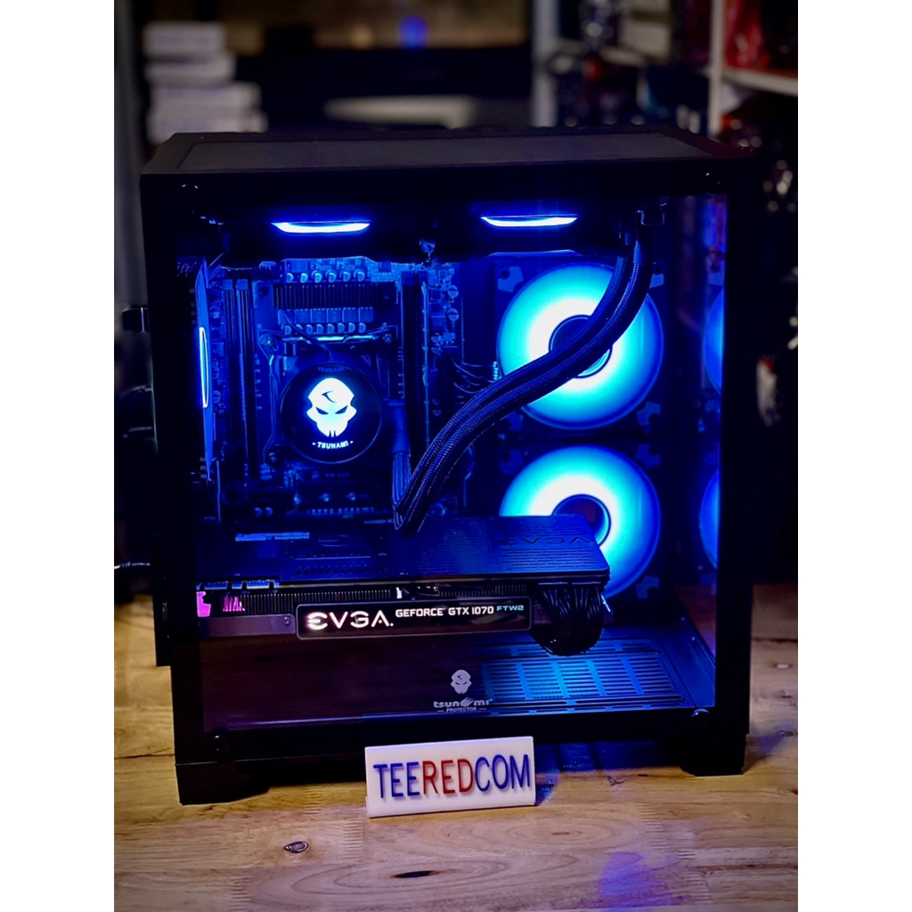 คอมพิวเตอร์ 16คอ32เทรด บอท ตัดต่อ เล่นเกมส์ INTEL xeon E5 2698 V3 16C 32T RAM ECC DDR4 16G-128GB VGA