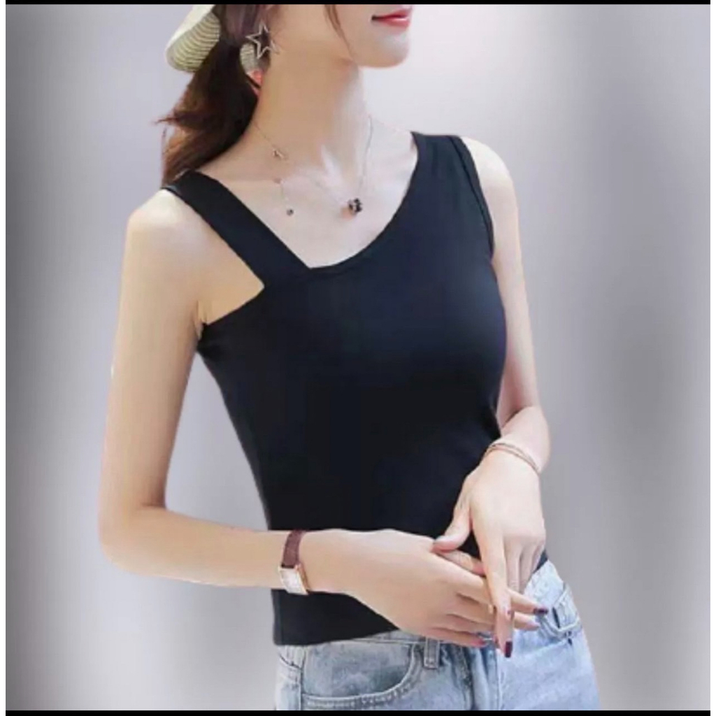 เสื้อกล้าม ปาดไหล่ No.214