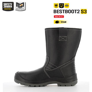 [รับประกัน 3 เดือน] Safety Jogger รุ่น BESTBOOT2 S3 รองเท้าบู้ทหนังเซฟตี้ หัวเหล็ก มีแผ่นกันทะลุ ได้มาตรฐานสากล