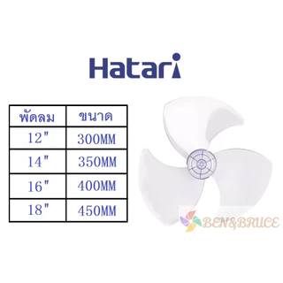ส่งฟรี🛵 พร้อมส่ง ใบพัดลม 16 นิ้ว Hatari ใช้ได้กับ ฮาตาริ 16"ทุกรุ่น ของเทียบ อะไหล่พัดลม