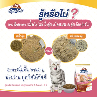 Kaniva Mother Cat & Kitten 2.8 KG. อาหารแมว สูตรเนื้อไก่ ปลาแซลมอนและข้าว เสริมนมน้ำเหลือง สำหรับแม่แมวและลูกแมว