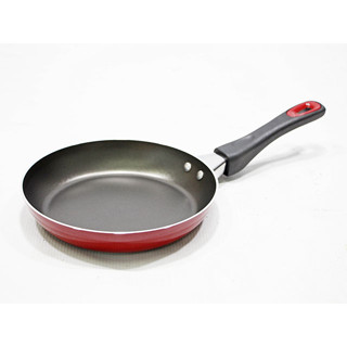 Frying Pan กระทะอลูมิเนียมเคลือบเทฟลอน 20cm สีแดง /ใช้กับเตาแม่เหล็กไฟฟ้าไม่ได้ 20x35x10cm MEYER 021