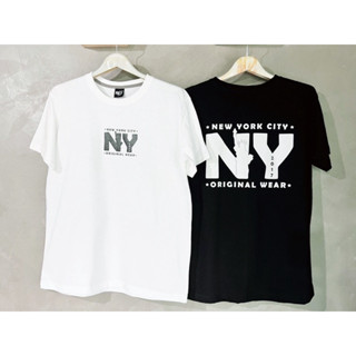 เสื้อยืดแฟชั่น เสื้อยืด Unisex สกรีนNYงานหน้า-หลังใส่ได้ทั้งผู้หญิงและผู้ชาย