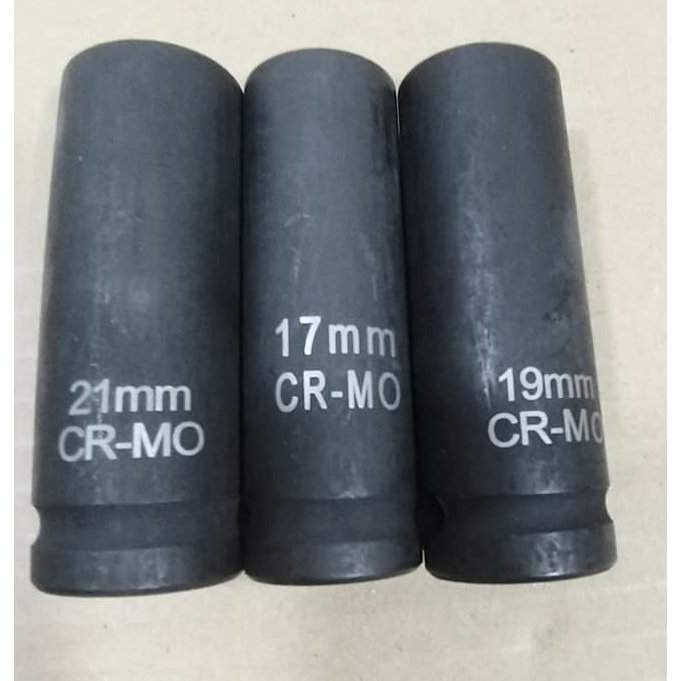 ลูกบล็อกลม ถอดล้อเเม็ก บล็อกขันล้อ รถยนต์ ขนาด1/2 (4หุน) 17-19-21mm -ผลิตจากเหล็ก CR-MO