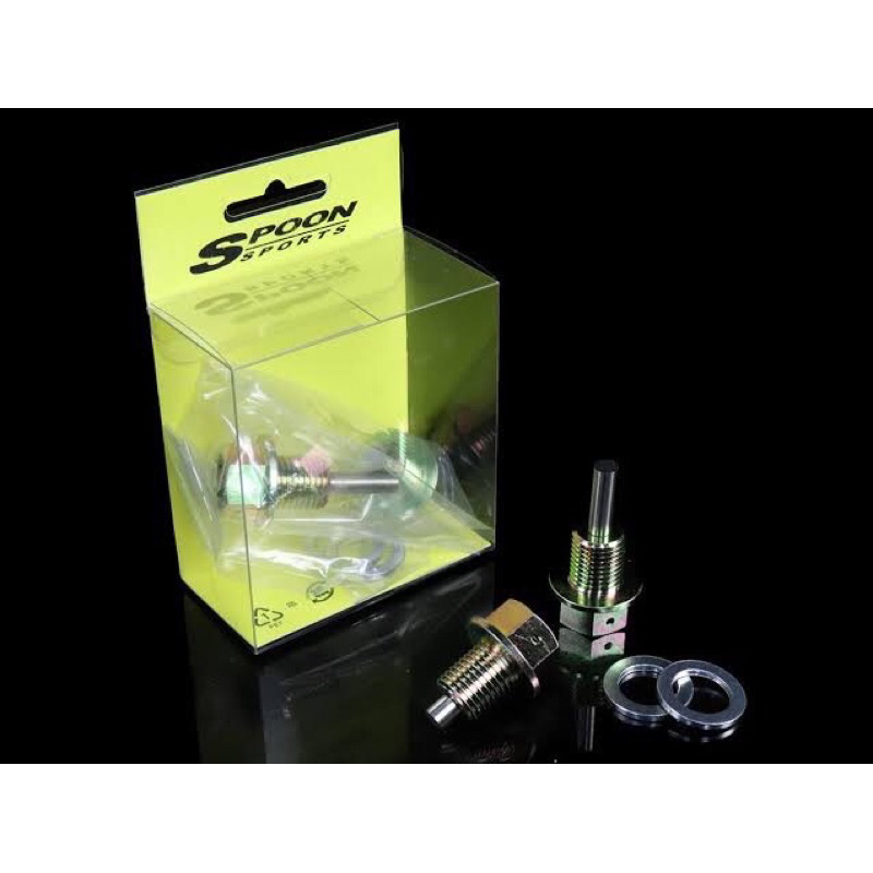 Spoon Magnetic drain bolt engine น๊อตแม่เหล็ก อ่างน้ำมันเครื่อง spoon แท้ น็อตสปูนแท้ อ่างเอ่างน้ำมันเครื่อง