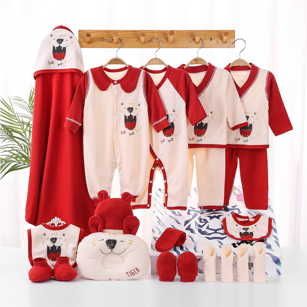 Baby ชุดของขวัญสำหรับเด็กอ่อน lvxingxiong รุ่นใหม่สีขาวลายหมี - พร้อมส่งที่ไทย