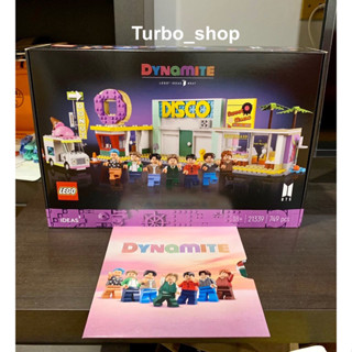 (พร้อมส่ง + ของแถมพิเศษ) Lego 21339 BTS Dynamite +Postcard and Sticker set (กล่องสวย แท้100%)