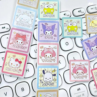 500 ชิ้น การ์ตูนน่ารัก Sanrio คู่มือวัสดุสติกเกอร์ Melody Kulomi สติกเกอร์ DIY ภาพตกแต่ง