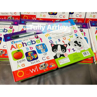 WIPE and CLEAN First Word / Alphabet / ABC  หนังสือภาษาอังกฤษเขียนได้ ลบได้ 📌📌จากราคาปก 600 บาท📌📌(ฟรีปากกาในเล่ม)