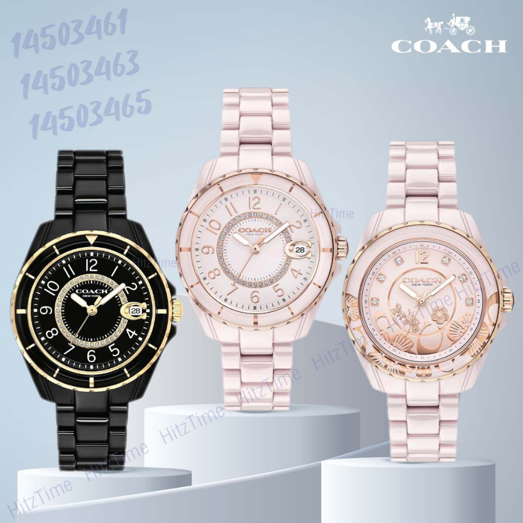 นาฬิกา COACH นาฬิกาข้อมือผู้หญิง แบรนด์เนม ของแท้ รุ่น 14503463 14503465 COACH นาฬิกาข้อมือ Watch โค