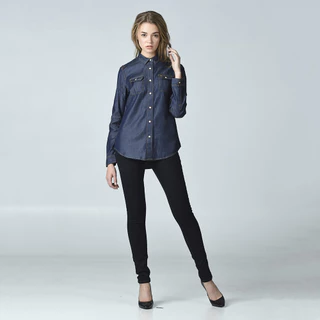 Mc JEANS (แม็คยีนส์) กางเกงยีนส์ผู้หญิง กางเกงยีนส์ทรงขาเดฟ เอวสูง Skinny Jeans MBDP134