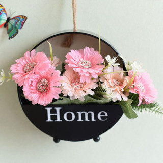 Hanging flowerpot กระถางดอกไม้เหล็ก แบบแขวน 20x20x6 cm สีดำ STF210617-23BL