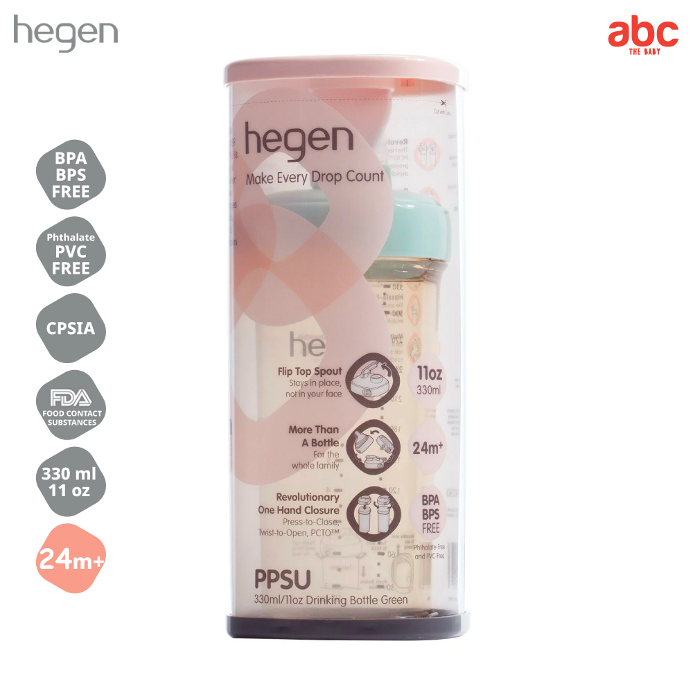 Hegen ขวดน้ำเด็ก พกพา PCTO™ 330ml/11oz Drinking Bottle PPSU รูปที่ 3