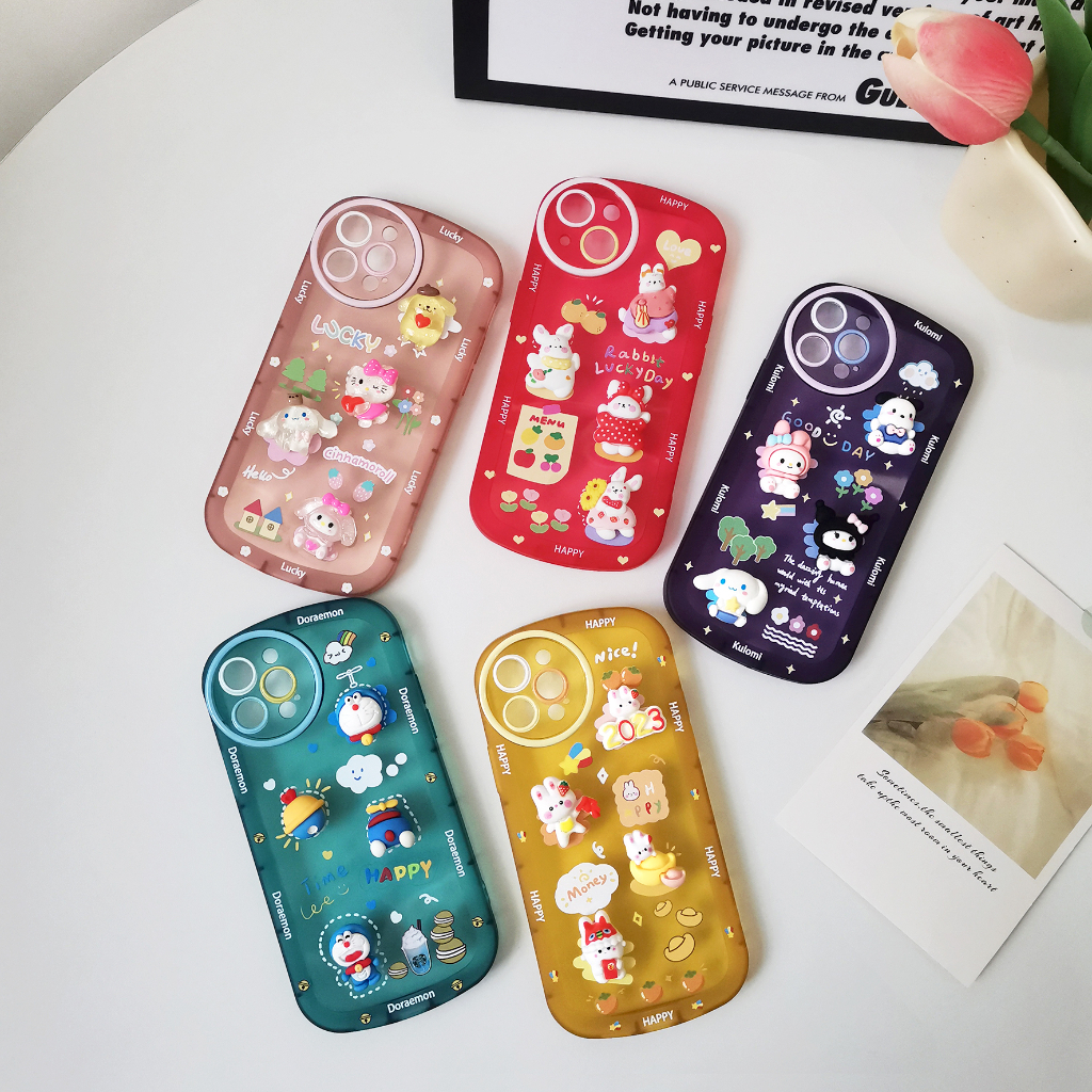 Cases, Covers, & Skins 49 บาท เคสนิ่มนูนลายการ์ตูนนมาใหม่ค่ะสำหรับรุ่นVIVOY21Y21S Y33SY20/Y12A/Y20S/V25 5GY11/Y12/Y15/Y17/Y16/Y15S/Y76Y95/Y93/Y02/Y02S Mobile & Gadgets