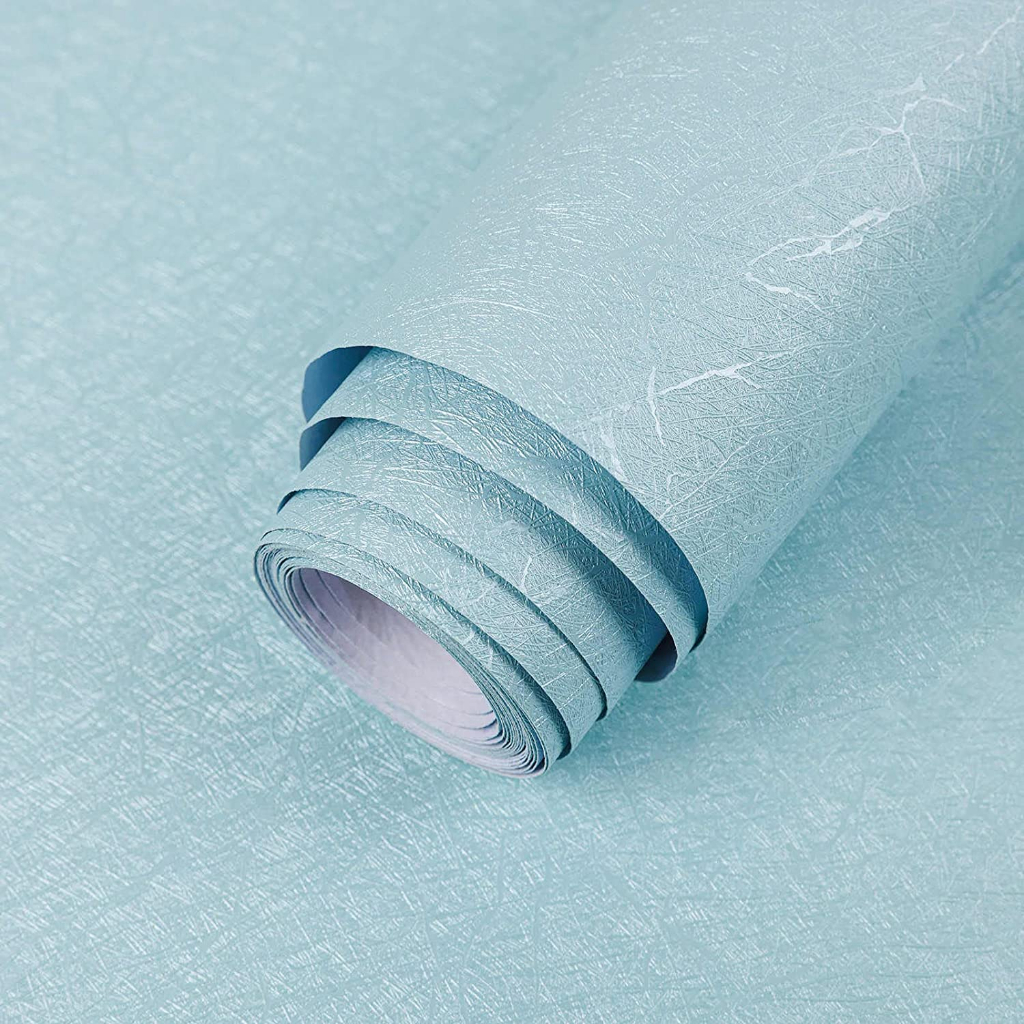 ลายเรียบ วอลเปเปอร์ สติกเกอร์ ติดผนัง กาวในตัว PVC มีกาวในตัว ขนาด 0.45x10 เมตร SF26
