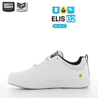 [รับประกัน 3 เดือน] Safety Jogger รุ่น ELIS O2 รองเท้าหนังใส่ทำงานสำหรับผู้หญิง กันลื่น ป้องกันไฟฟ้าสถิต ESD