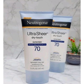 Neutrogena Ultra Sheer Dry-Touch SPF 70 ขนาด 147 ml (Exp.2024/03 ค่ะ)