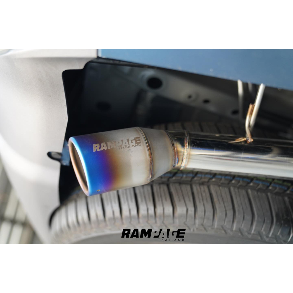 ท่อนท้ายแทนพักเดิม ท่อสูตรรถSUV แรมเพจ พักซิ่งเกียร์ออโต้ ท่อไอเสียรถSUV New Fortuner MU-X PajeroSpo