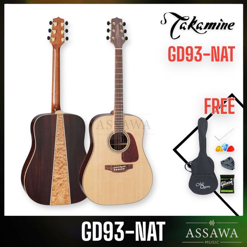 Takamine GD93-NAT กีตาร์โปร่ง ทาคามิเนะ Solid Top