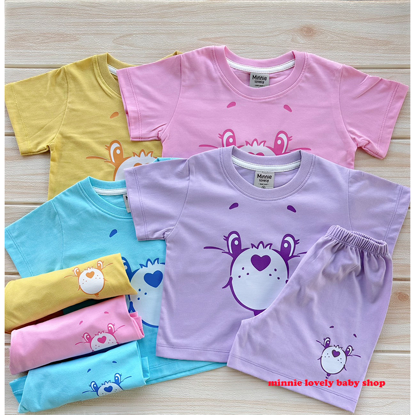 เสื้อผ้าเด็ก ชุดเซท แขนสั้น ขาสั้น น้องหมีน่ารัก