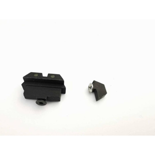 ศูนย์หน้า-หลัง Steel Night Sight for Marui Glock 17 ศูนย์หน้า-หลัง จุดขาว สำหรับ Marui Glock17