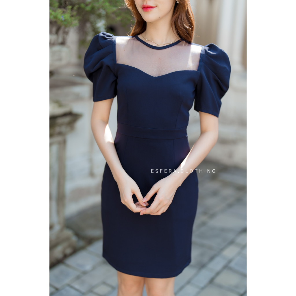 เดรสออกงาน ทำงาน DR051-1 Lady Party Dress รูปที่ 6