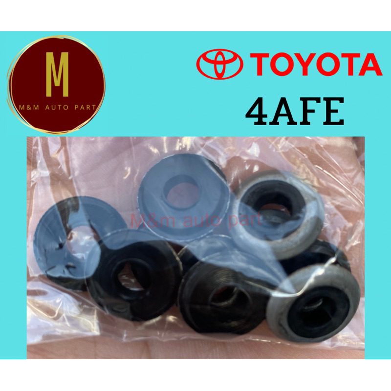 ยางรองสกรูฝาวาล์ว TOYOTA 4AFE 5AFE AE100 AE101 AE111 1NZ-FE VIOS,YARIS 2JZ-FE ชุดละ4ตัว คุณภาพดี