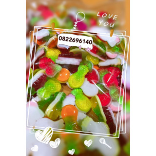 มาใหม่‼️เยลลี่ผลไม้ถุงละ500กรัมค่ะ🍍🍓🍇🍊