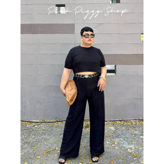 🔥Plussize🔥ชุดเซทเสื้อ+กางเกงคนอ้วน🔥 มีไซส์ 4xl  - 7xl