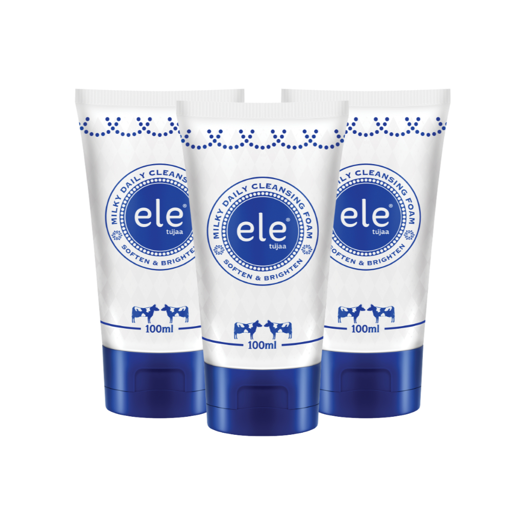 [เซ็ต 3 หลอดสุดคุ้ม] Milky Daily Cleansing Foam 100ml โฟมล้างหน้าพลังนม