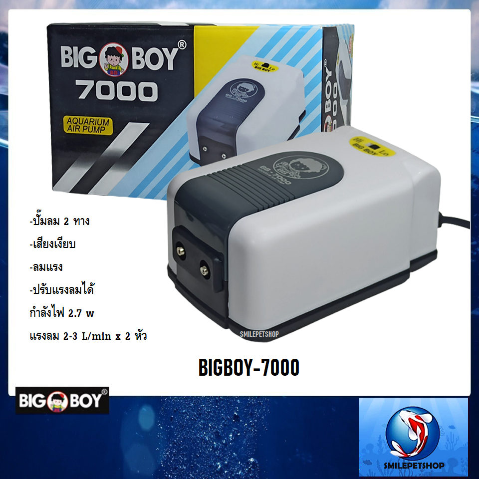 Bigboy-7000 (ปั๊มลม 2 ทาง เสียงเงียบ ปรับความแรงได้)