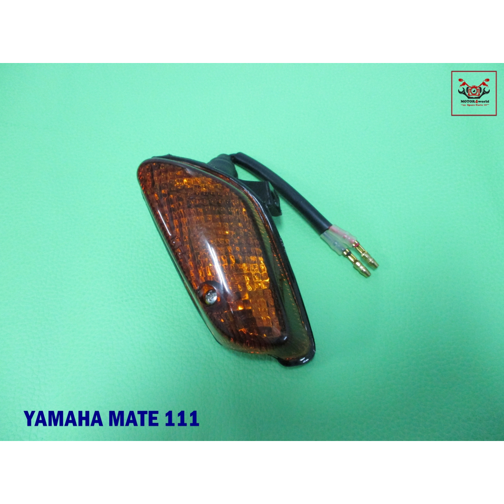 FRONT TURN LEFT SIGNAL (LH)  Fit For YAMAHA MATE111 //  ไฟเลี้ยวหน้า ด้านซ้าย บอดี้สีดำ (1 ตัว)