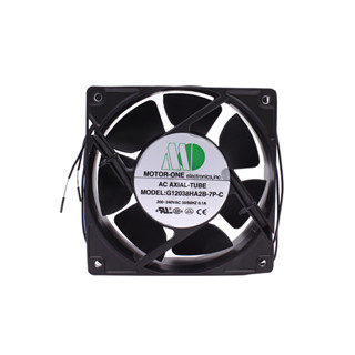 พัดลม Cooling Fan 4.5นิ้ว (120x120mm) 220Vac 0.22A 2600/2900RPM แบบลูกปืน โครงเหล็ก