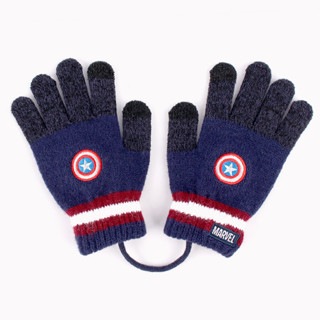 WINGHOUSE ถุงมือไหมพรมกันหนาวเด็ก (MV0592) Captain America Peace Smart Touch Gloves