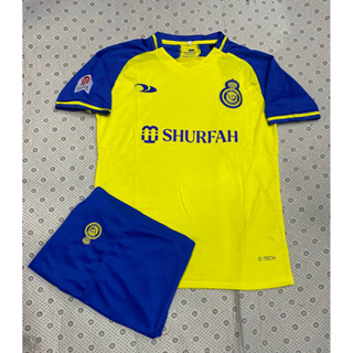 เสื้อฟุตบอล ที่ม ALNASSR เสื้อพร้อมกางเกงใหม่ล่าสุดชุดกีฬา 2023 เนื้อผ้าดีใส่สบาย