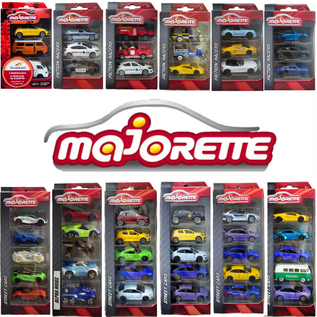 โมเดลรถเหล็ก Majorette ลิขสิทธิ์แท้100% แพ็ค3-5คัน สุดคุ้ม ขนาด1/64 ราคาโรงงาน MJSALES #