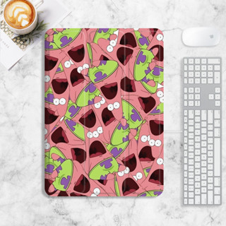 Patrick Star เคส iPad mini1/2/3/4/5/6 air4/5 เคสไอแพด 10.2 gen7/8/9 gen10 เคสซิลิโคน มีที่ใส่ปากกา 2022 pro11 case