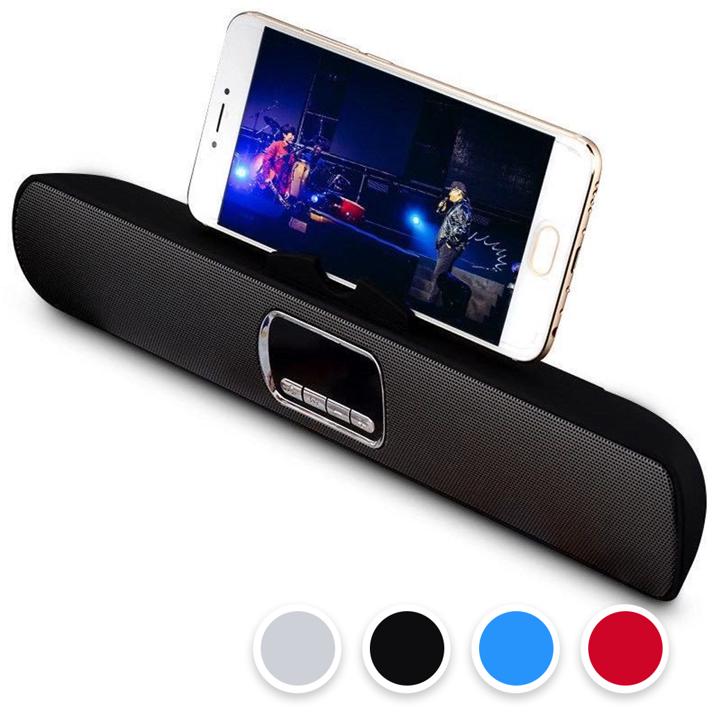 S605 ลำโพงบาร์บลูทูธเบสดีตั้งวางมือถือได้ มี 4 สีให้เลือก