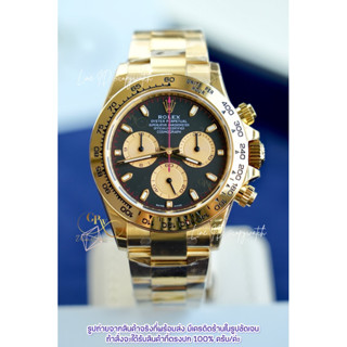 Rolex Daytona Yellow gold 40 mm. automatic swiss movement (หน้าดำ วงทอง)