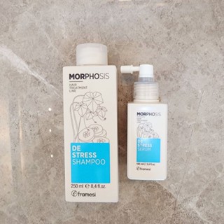 Framesi Morphosis Destress Serum 100ml / Shampoo 250ml เหมาะกับหนังศรีษะแพ้ง่าย บำรุงและอาการคัน