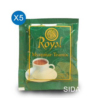 ชาพม่า Royal Myanmar Texmix 3 in 1  แบ่งขาย ขนาด 20 กรัม X 5 ซอง