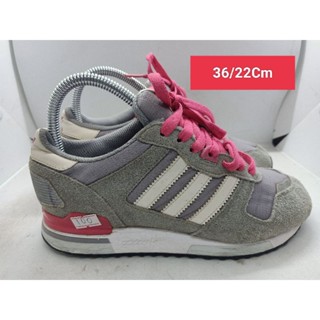 Adidas Size 36 ยาว 22 รองเท้ามือสอง ผู้หญิง ผู้ชาย ผ้าใบ แฟชั่น ทำงาน ลำลอง เดิน  เที่ยว วิ่ง ออกกำลังกาย