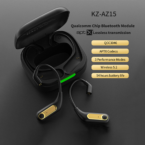 KZ AZ15 Module Bluetooth 5.2 อัพเกรดหูฟังให้ไร้สาย สายอัพเกรด โมดูลบลูทูธ HIFI ชิป QCC3046 Bluetooth