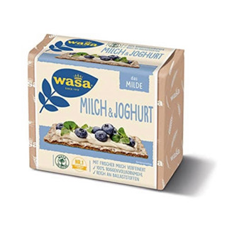 เอ็มโจ๊ค ขนมปังกรอบ Wasa milch &amp; joghurt 230g. นำเข้าจากเยอรมัน🇩🇪